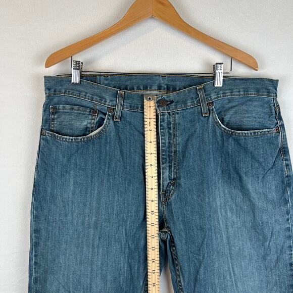 Levis 559 Jeans Mens 38x32 Blue Relaxed Straight Mid Rise Medium Wash Denim Y2K - Picture 8 of 11